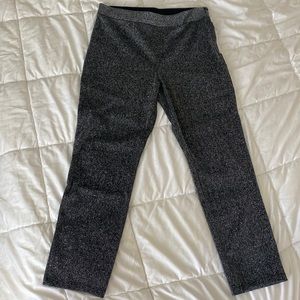 NWT H&M high waisted straight leg sparkle pants with side zipper size Large